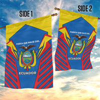 Ecuador Garden Flag with Coat of Arms and Bold Stripe Design - Wonder Print Shop