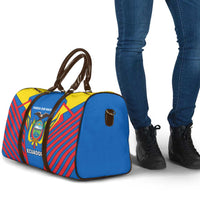 Ecuador Travel Bag with Coat of Arms and Bold Stripe Design - Wonder Print Shop