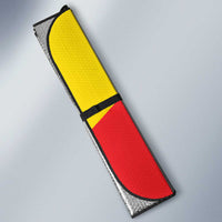 Ecuador Auto Sun Shade with Andean Condor and Chevron Stripe Design - Wonder Print Shop