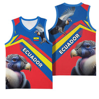 Ecuador Basketball Jersey with Andean Condor and Chevron Stripe Design - Wonder Print Shop