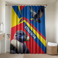 Ecuador Bathroom Set with Andean Condor and Chevron Stripe Design - Wonder Print Shop