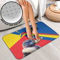 Ecuador Bathroom Set with Andean Condor and Chevron Stripe Design - Wonder Print Shop