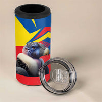 Ecuador 4 in 1 Can Cooler Tumbler with Andean Condor and Chevron Stripe Design - Wonder Print Shop
