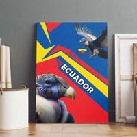 Ecuador Canvas Wall Art with Andean Condor and Chevron Stripe Design - Wonder Print Shop