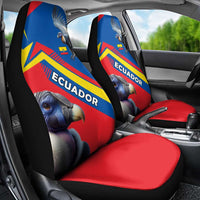 Ecuador Car Seat Cover with Andean Condor and Chevron Stripe Design - Wonder Print Shop