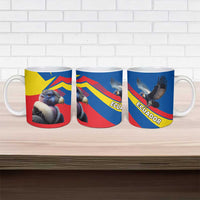 Ecuador Ceramic Mug with Andean Condor and Chevron Stripe Design - Wonder Print Shop