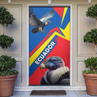 Ecuador Door Cover with Andean Condor and Chevron Stripe Design - Wonder Print Shop