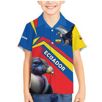 Ecuador Family Matching Mermaid Dress and Hawaiian Shirt with Andean Condor and Chevron Stripe Design - Wonder Print Shop