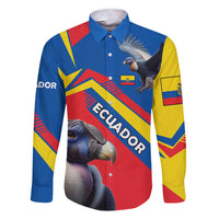 Ecuador Family Matching Short Sleeve Bodycon Dress and Hawaiian Shirt with Andean Condor and Chevron Stripe Design - Wonder Print Shop