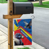 Ecuador Garden Flag with Andean Condor and Chevron Stripe Design - Wonder Print Shop