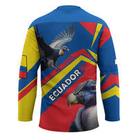 Ecuador Hockey Jersey with Andean Condor and Chevron Stripe Design - Wonder Print Shop