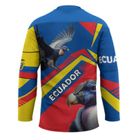 Ecuador Hockey Jersey with Andean Condor and Chevron Stripe Design - Wonder Print Shop