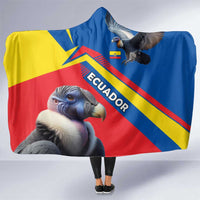 Ecuador Hooded Blanket with Andean Condor and Chevron Stripe Design - Wonder Print Shop