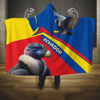 Ecuador Hooded Blanket with Andean Condor and Chevron Stripe Design - Wonder Print Shop