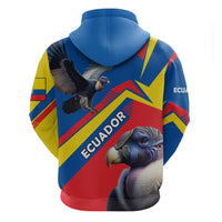 Ecuador Hoodie with Andean Condor and Chevron Stripe Design - Wonder Print Shop