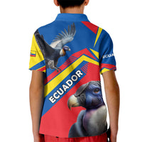 Ecuador Kid Polo Shirt with Andean Condor and Chevron Stripe Design - Wonder Print Shop