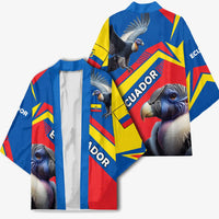 Ecuador Kimono with Andean Condor and Chevron Stripe Design - Wonder Print Shop