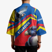 Ecuador Kimono with Andean Condor and Chevron Stripe Design - Wonder Print Shop