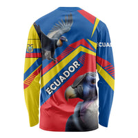Ecuador Long Sleeve Shirt with Andean Condor and Chevron Stripe Design - Wonder Print Shop
