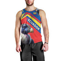 Ecuador Men Tank Top with Andean Condor and Chevron Stripe Design - Wonder Print Shop