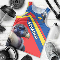 Ecuador Men Tank Top with Andean Condor and Chevron Stripe Design - Wonder Print Shop