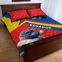 Ecuador Quilt Bed Set with Andean Condor and Chevron Stripe Design - Wonder Print Shop