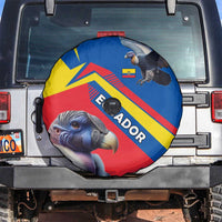 Ecuador Spare Tire Cover with Andean Condor and Chevron Stripe Design - Wonder Print Shop