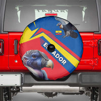 Ecuador Spare Tire Cover with Andean Condor and Chevron Stripe Design - Wonder Print Shop