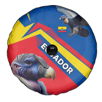 Ecuador Spare Tire Cover with Andean Condor and Chevron Stripe Design - Wonder Print Shop