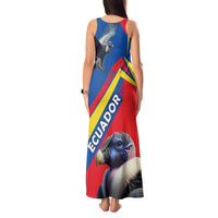 Ecuador Tank Maxi Dress with Andean Condor and Chevron Stripe Design - Wonder Print Shop