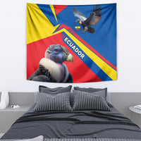 Ecuador Tapestry with Andean Condor and Chevron Stripe Design - Wonder Print Shop