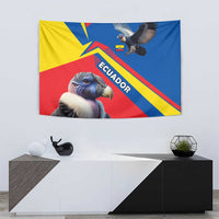 Ecuador Tapestry with Andean Condor and Chevron Stripe Design - Wonder Print Shop