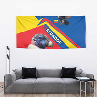 Ecuador Tapestry with Andean Condor and Chevron Stripe Design - Wonder Print Shop