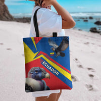 Ecuador Tote Bag with Andean Condor and Chevron Stripe Design - Wonder Print Shop