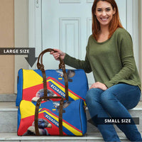 Ecuador Travel Bag with Andean Condor and Chevron Stripe Design - Wonder Print Shop