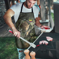 Ecuador Apron with Jaguar Rainforest Map Design - Wonder Print Shop