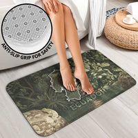 Ecuador Bathroom Set with Jaguar Rainforest Map Design - Wonder Print Shop