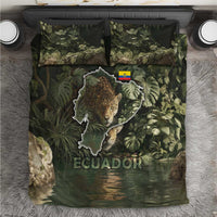 Ecuador Bedding Set with Jaguar Rainforest Map Design - Wonder Print Shop