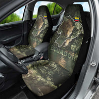 Ecuador Car Seat Cover with Jaguar Rainforest Map Design - Wonder Print Shop
