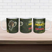Ecuador Ceramic Mug with Jaguar Rainforest Map Design - Wonder Print Shop