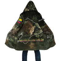 Ecuador Cloak with Jaguar Rainforest Map Design - Wonder Print Shop