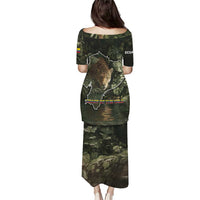 Ecuador Puletasi with Jaguar Rainforest Map Design - Wonder Print Shop