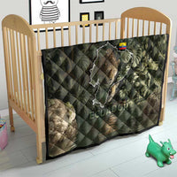 Ecuador Quilt with Jaguar Rainforest Map Design - Wonder Print Shop