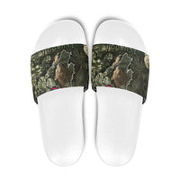 Ecuador Slide Sandals with Jaguar Rainforest Map Design - Wonder Print Shop