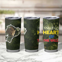 Ecuador Tumbler Cup with Jaguar Rainforest Map Design - Wonder Print Shop