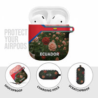 Ecuador AirPods Case with Rose Garden and Floral Texture Design - Wonder Print Shop