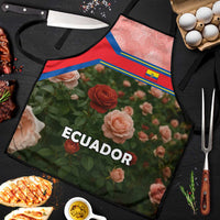 Ecuador Apron with Rose Garden and Floral Texture Design - Wonder Print Shop