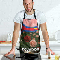 Ecuador Apron with Rose Garden and Floral Texture Design - Wonder Print Shop