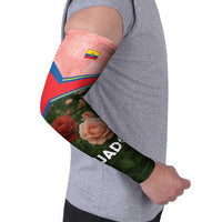 Ecuador Arm Sleeves with Rose Garden and Floral Texture Design - Wonder Print Shop