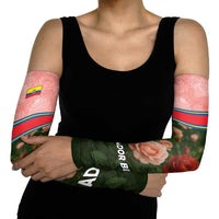 Ecuador Arm Sleeves with Rose Garden and Floral Texture Design - Wonder Print Shop
